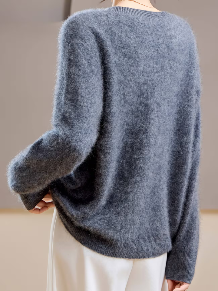 Hélène | Pull cachemire brossé col rond (kopie)