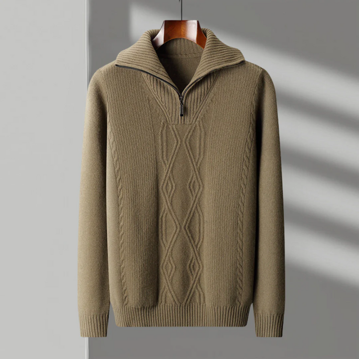 Taranto Merino Wool Zip Jumper