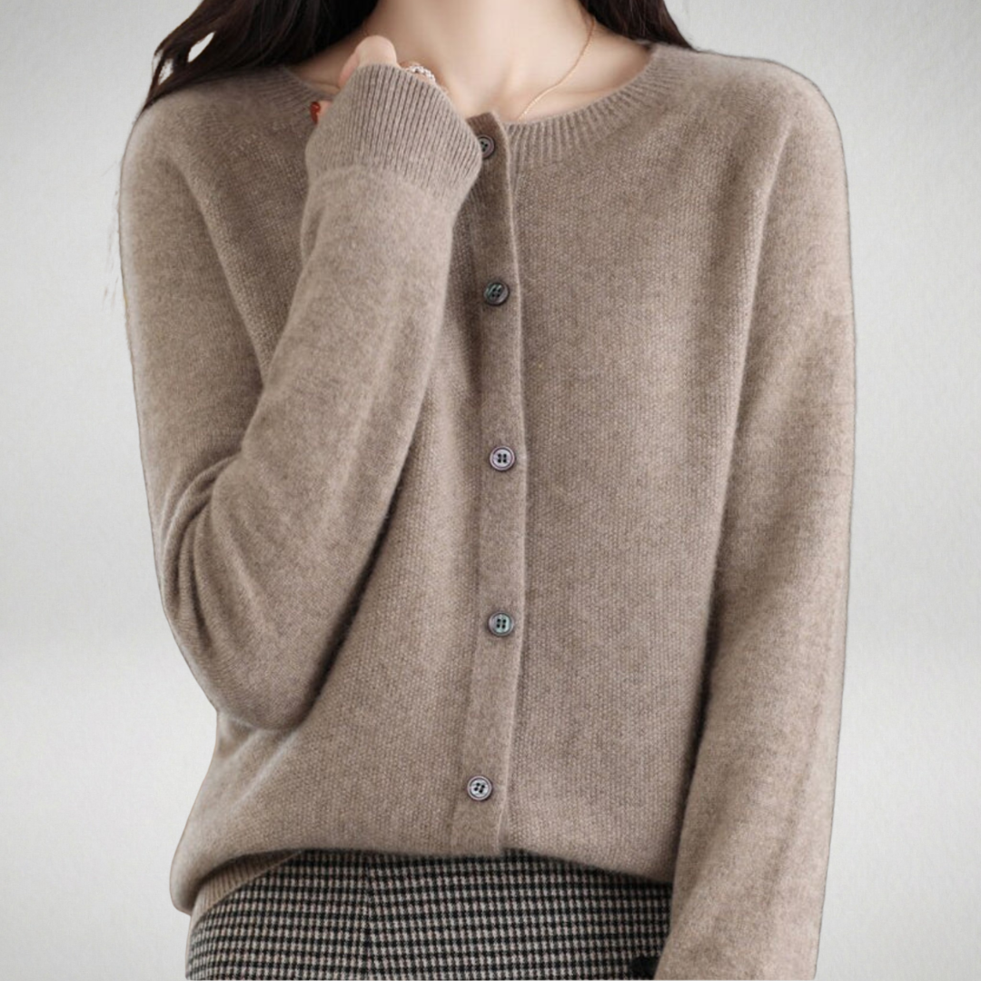 Isabelle | Cardigan cachemire col rond (kopie)
