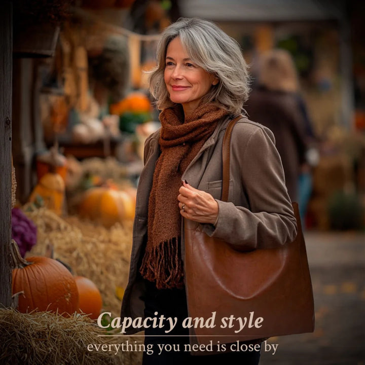 Classic Leather Tote Bag