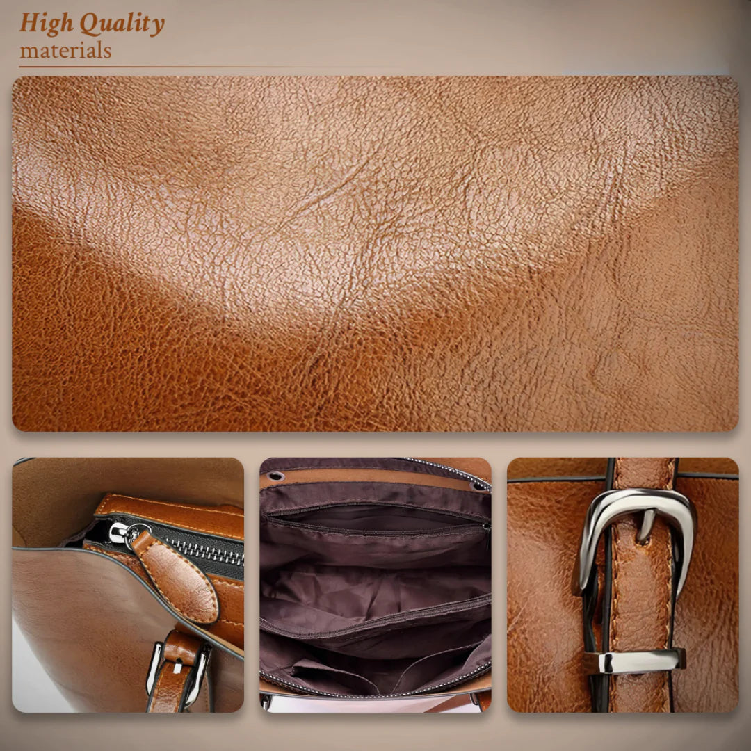 Oil-Wax Leather Tote Bag