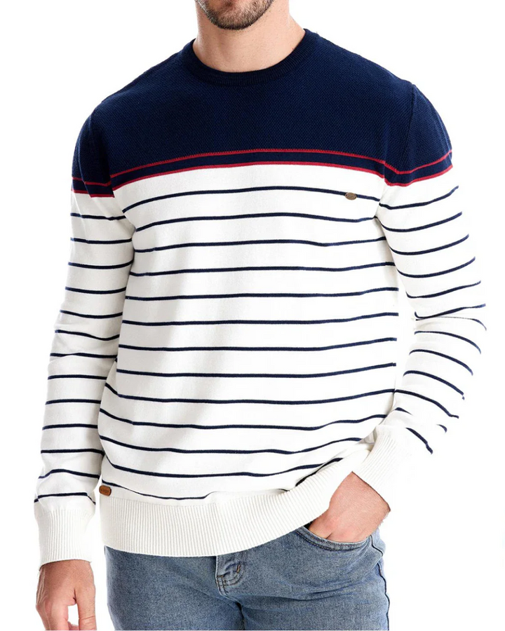 Men's Jumper With Stripe Design