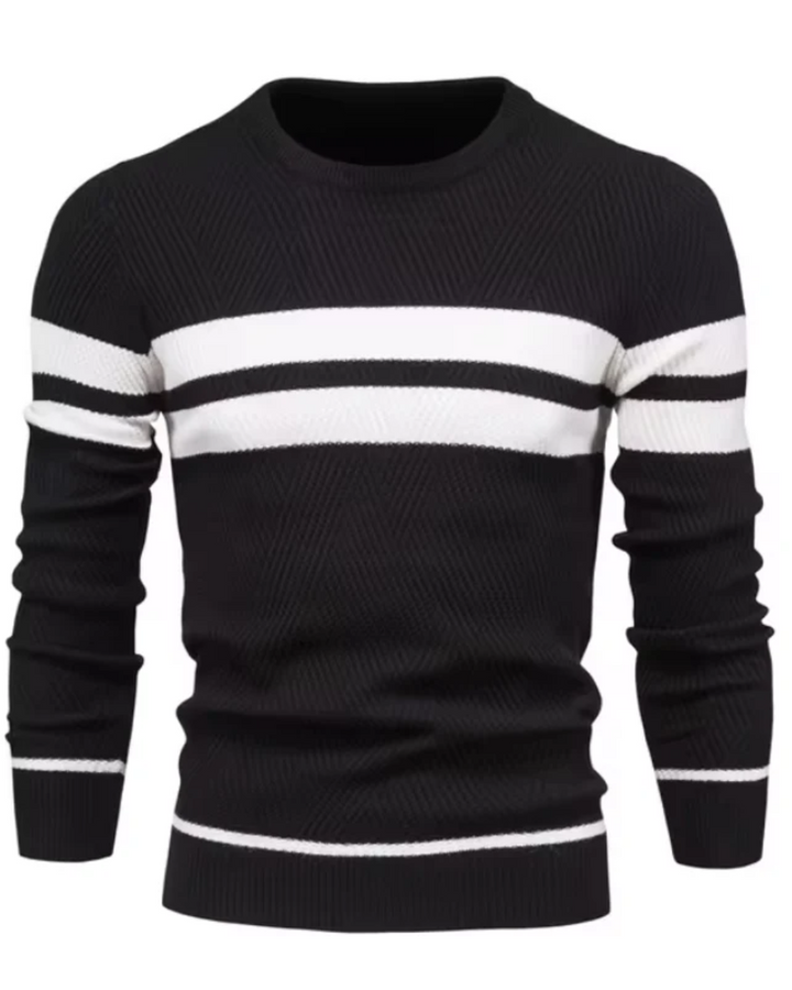 Stylish Men's Jumper With Stripes