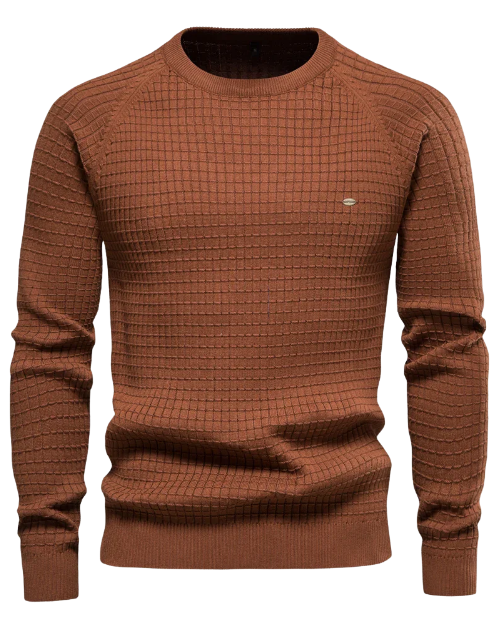 Men's Jumper With Grid Pattern