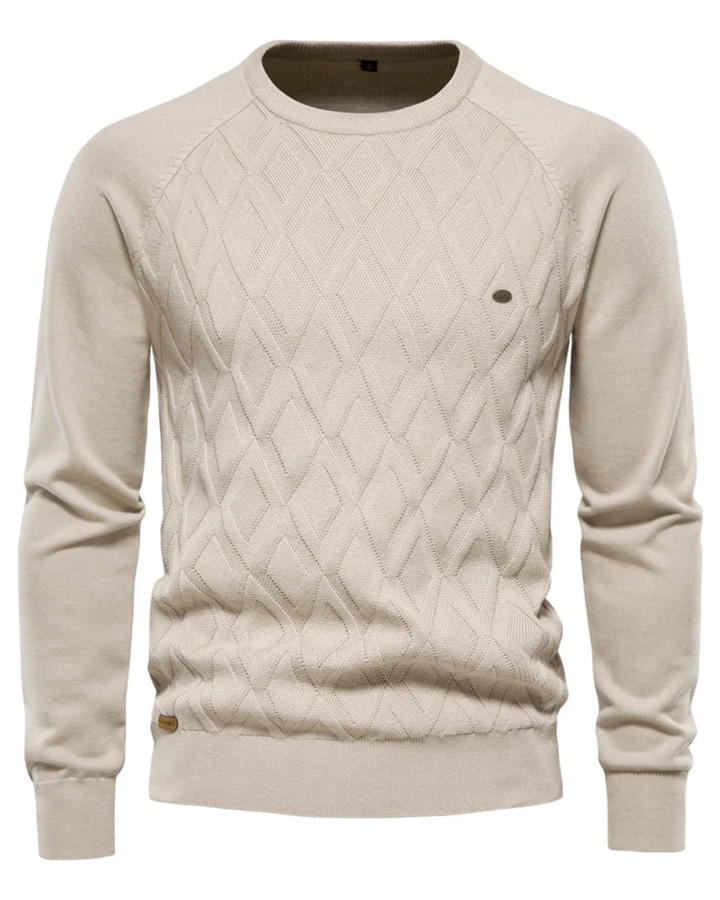 Men's Jumper With Checkered Design V2
