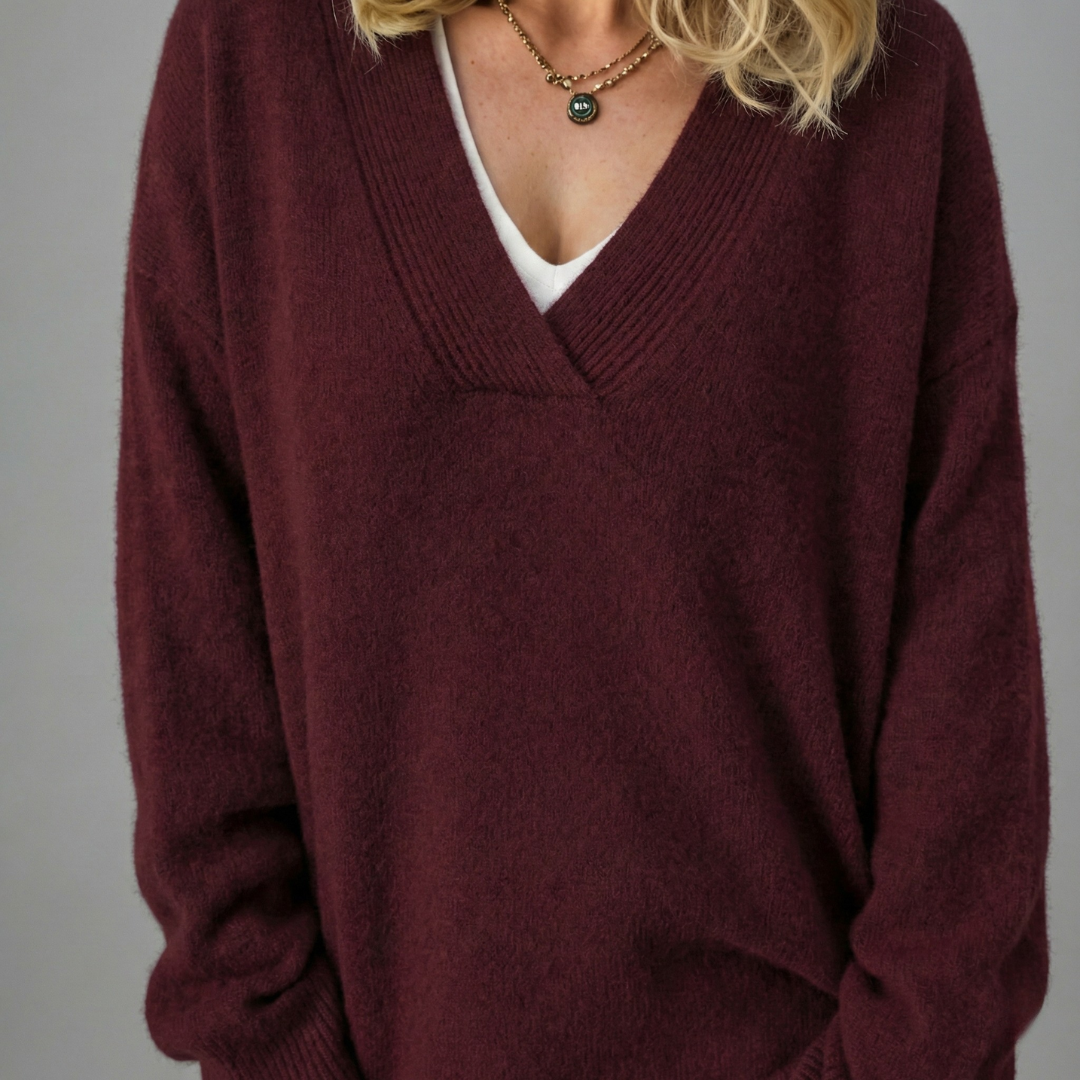 Anne | Pull en cachemire col V (kopie)
