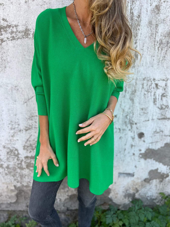 Nathalie | Pull poncho cachemire col V (kopie)