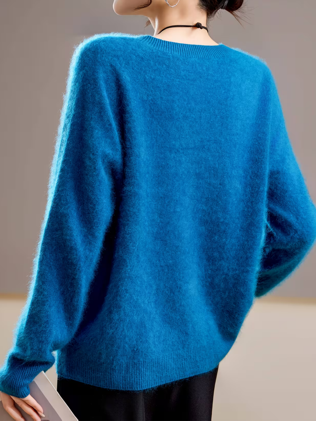 Hélène | Pull cachemire brossé col rond (kopie)