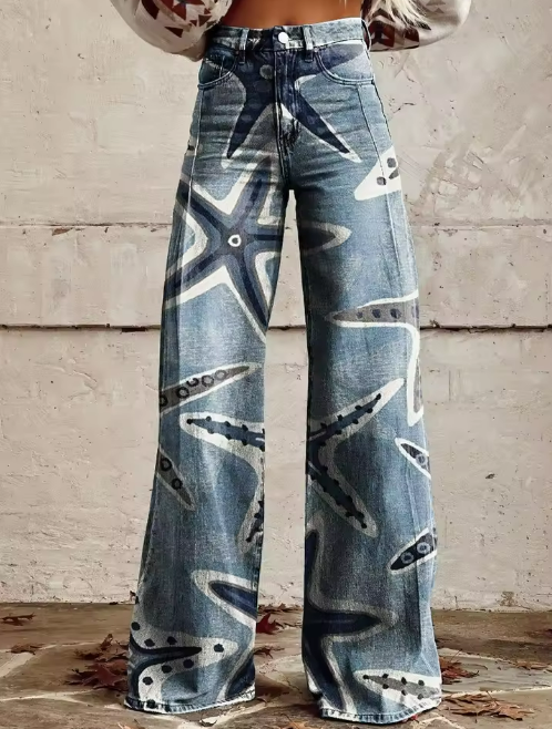 Penelope | Star-Print Jeans