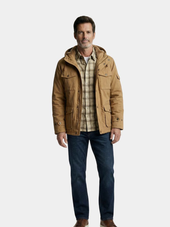 Hooded Fleece Bomber Jacket