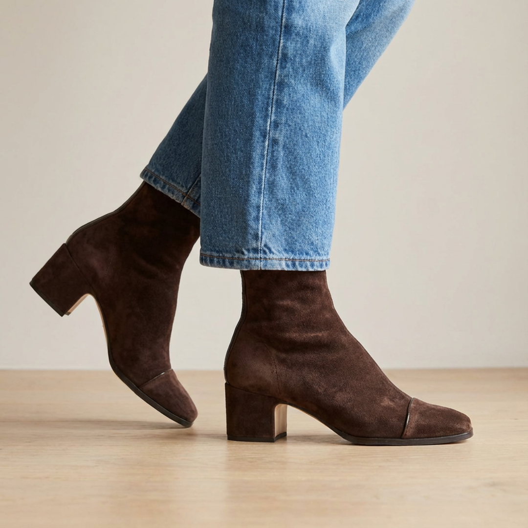 Block Heel Ankle Boots