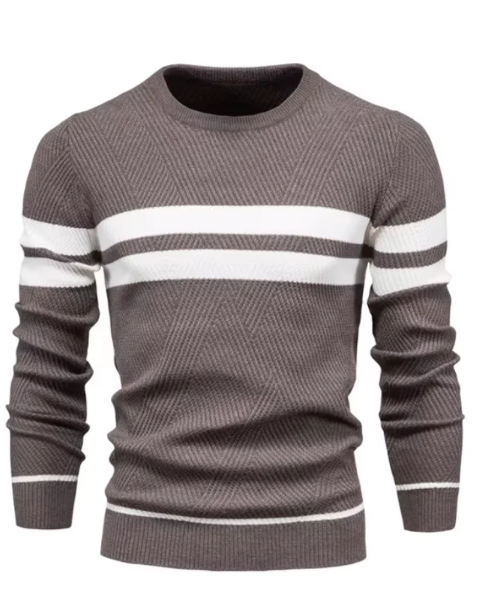 Stylish Men's Jumper With Stripes