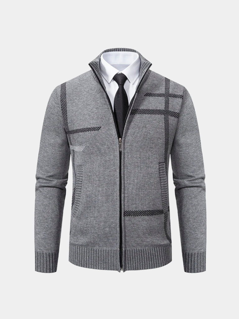 Patterned Knit Jacket