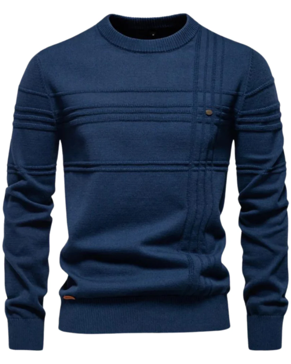 Men's Jumper With Checkered Design