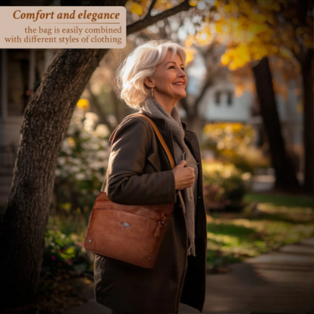 Simple Leather Crossbody Bag