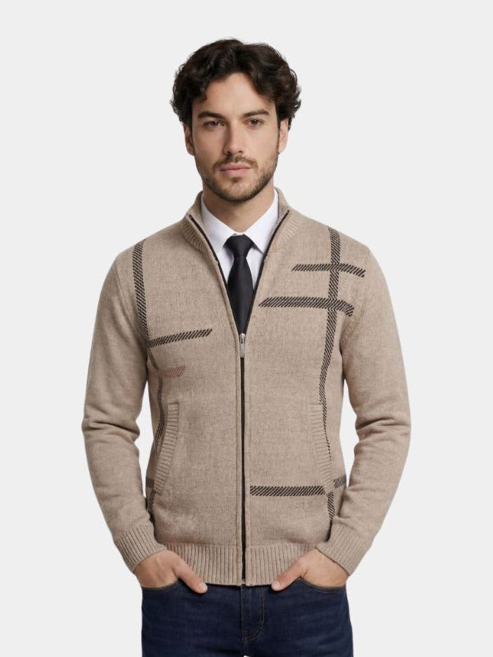 Patterned Knit Jacket