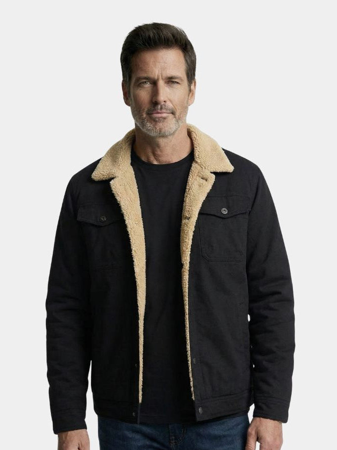Vintage Fleece Bomber Jacket