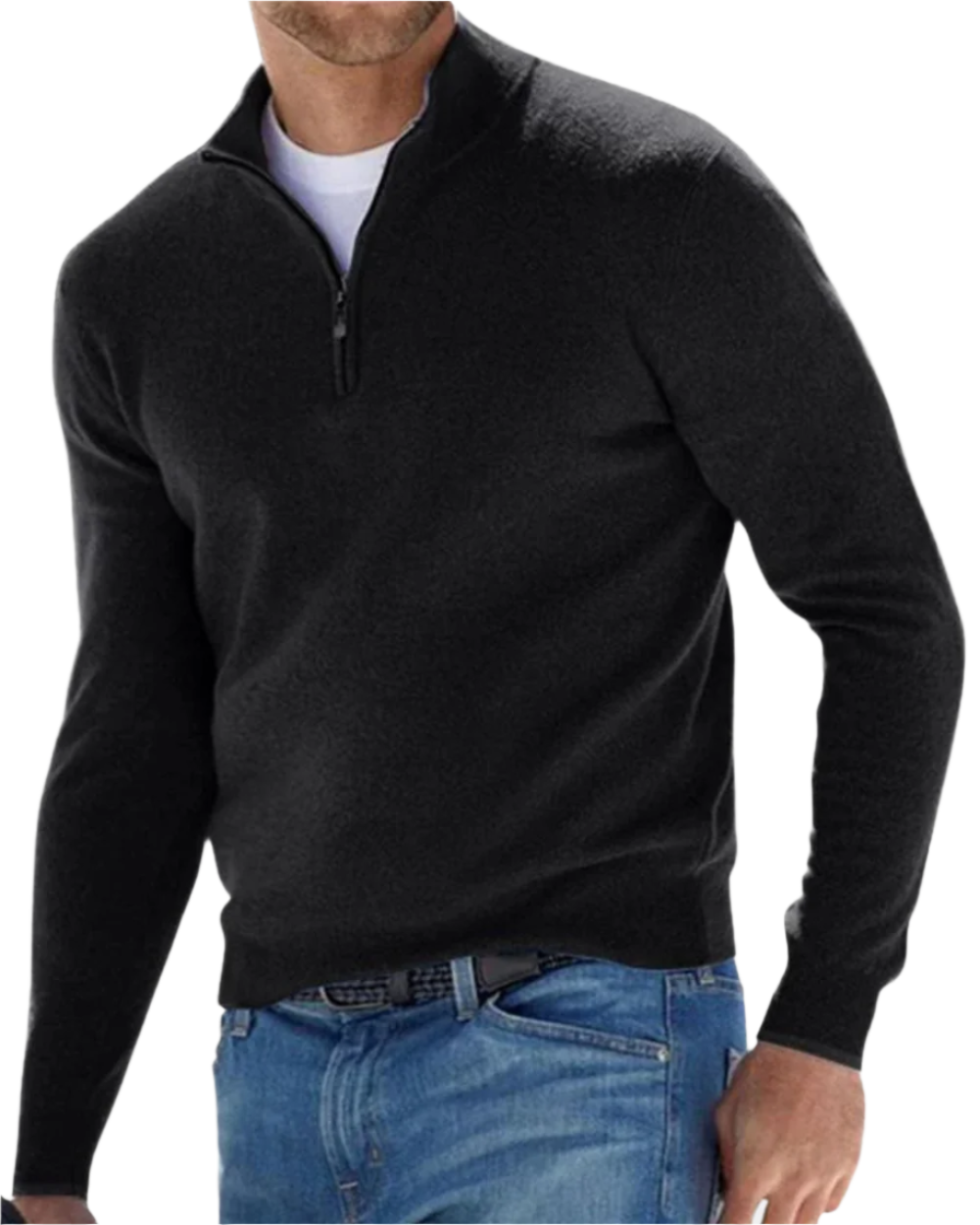 Elegant Zip Jumper