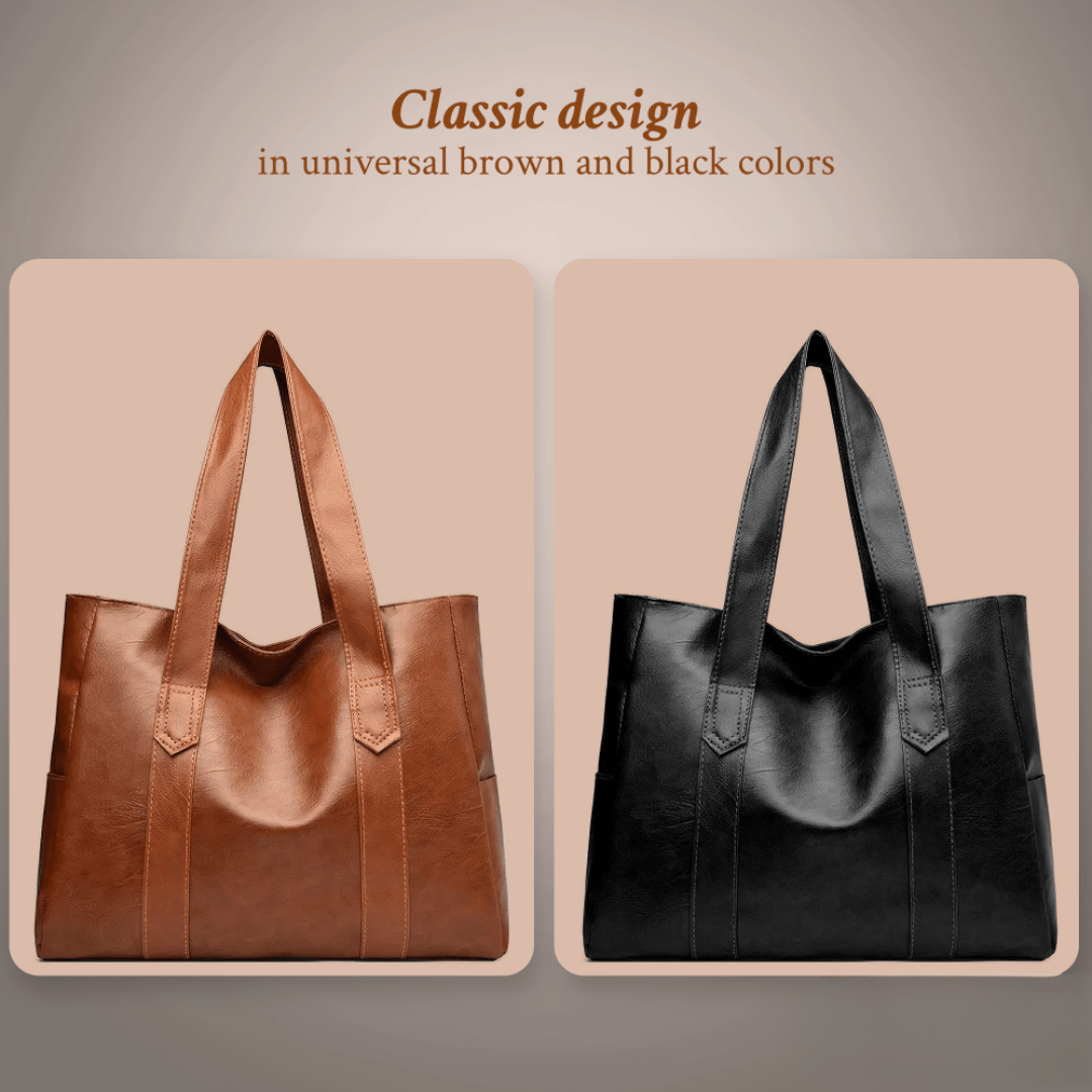 Sturdy Leather Tote Bag