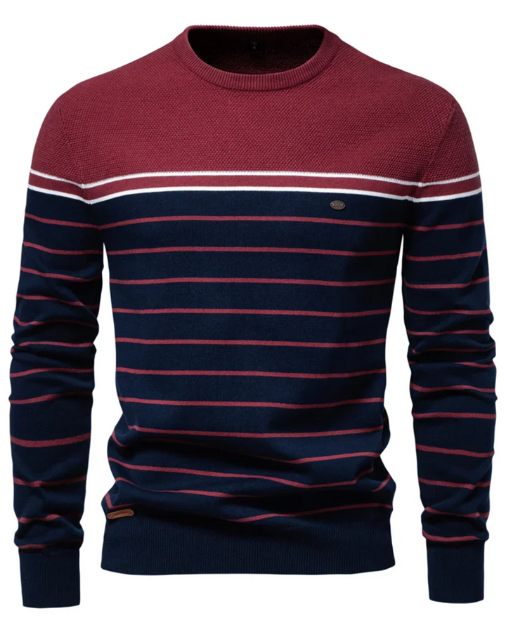 Men's Jumper With Stripe Design