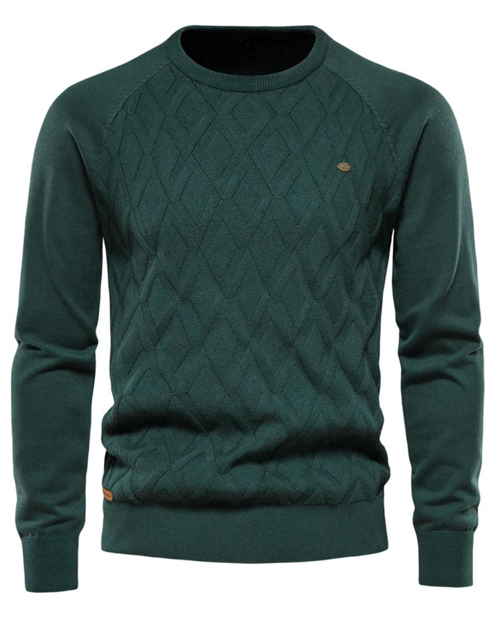 Men's Jumper With Checkered Design V2