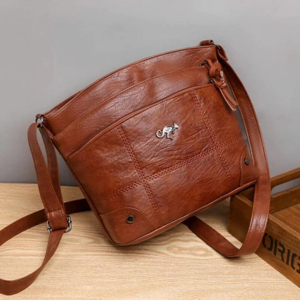 Simple Leather Crossbody Bag