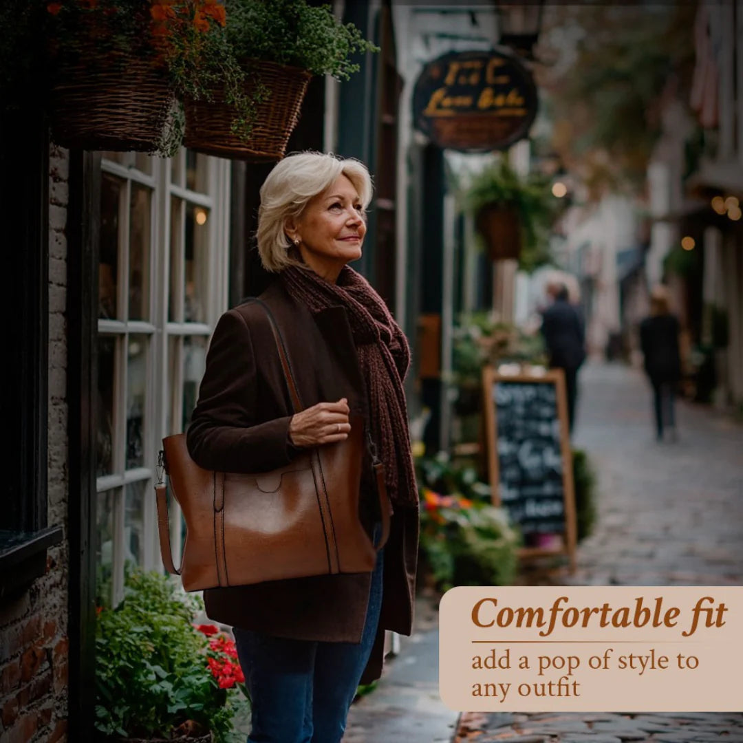 Oil-Wax Leather Tote Bag
