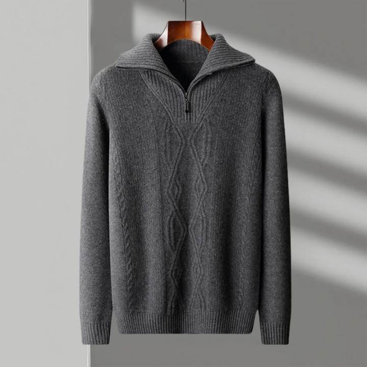 Taranto Merino Wool Zip Jumper