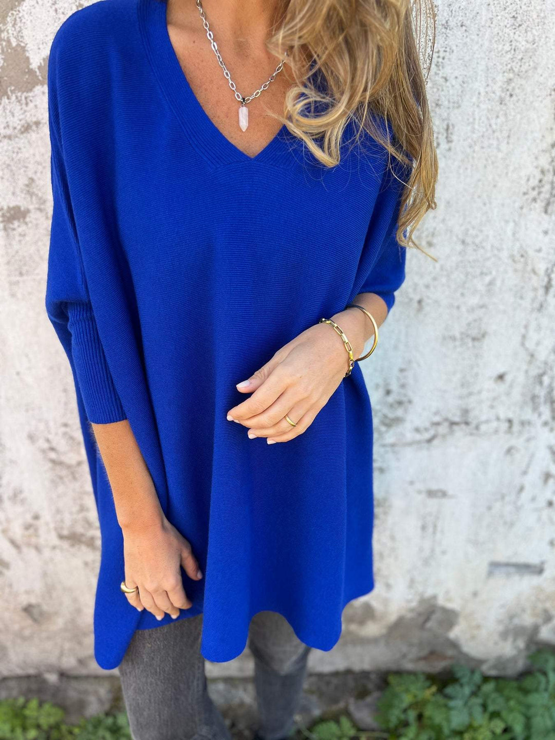 Nathalie | Pull poncho cachemire col V (kopie)