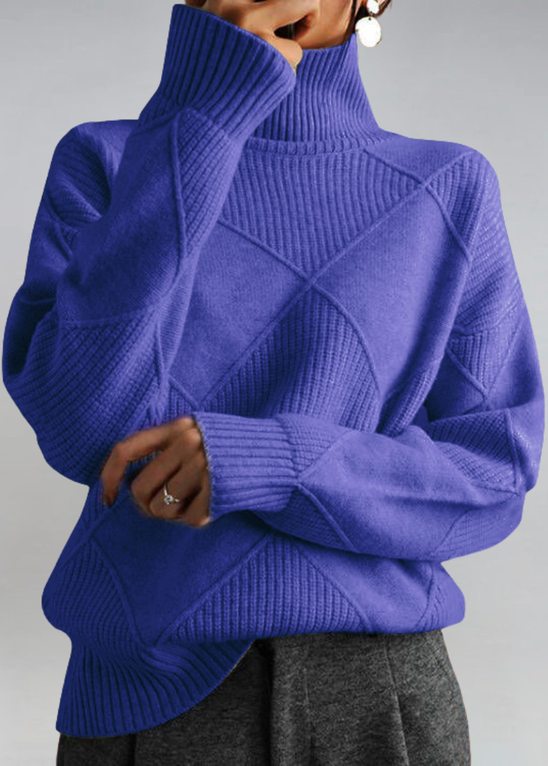 Chunky Cashmere Roll-Neck Jumper
