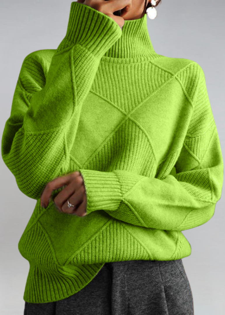 Chunky Cashmere Roll-Neck Jumper