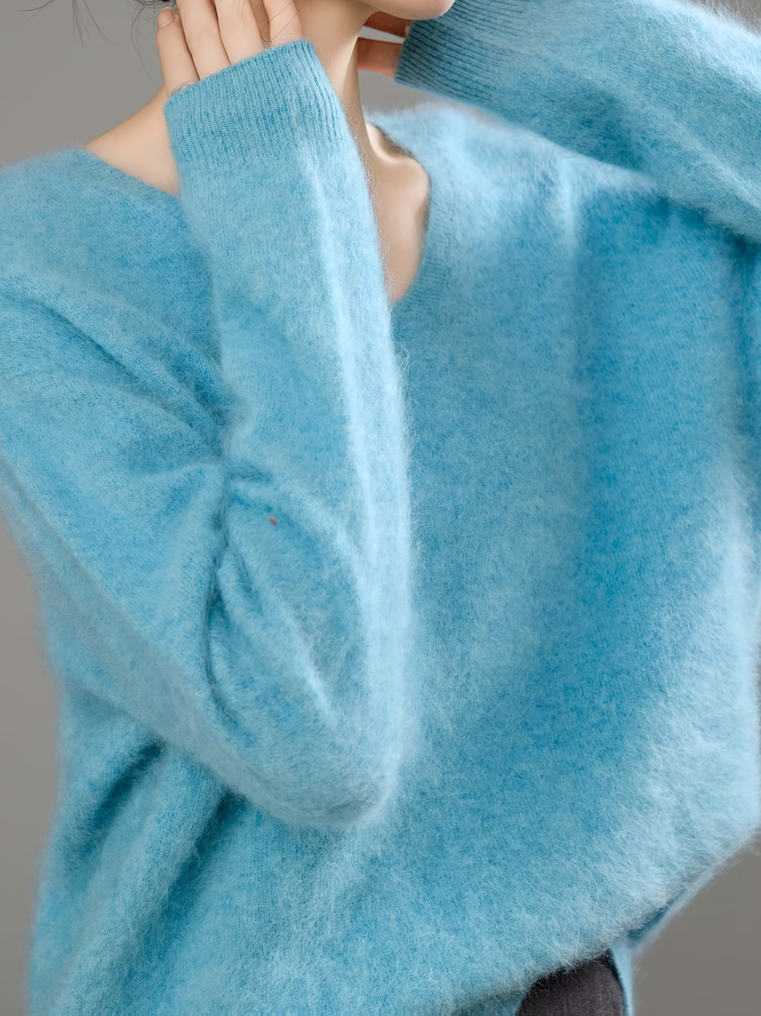 Élise | Pull cachemire brossé col V (kopie)