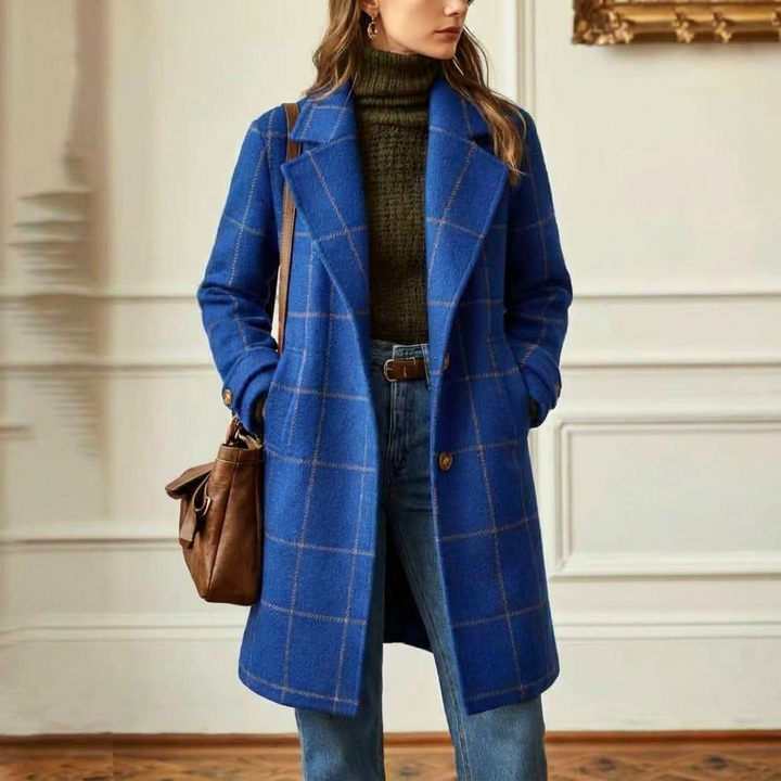 Tweed Check Coat