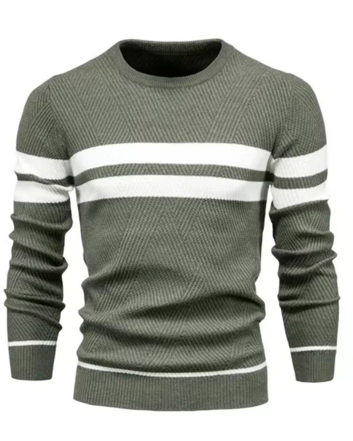Stylish Men's Jumper With Stripes