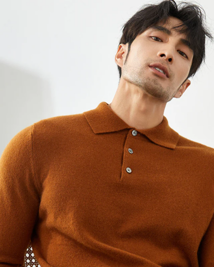 Ponza Cashmere Polo Sweater