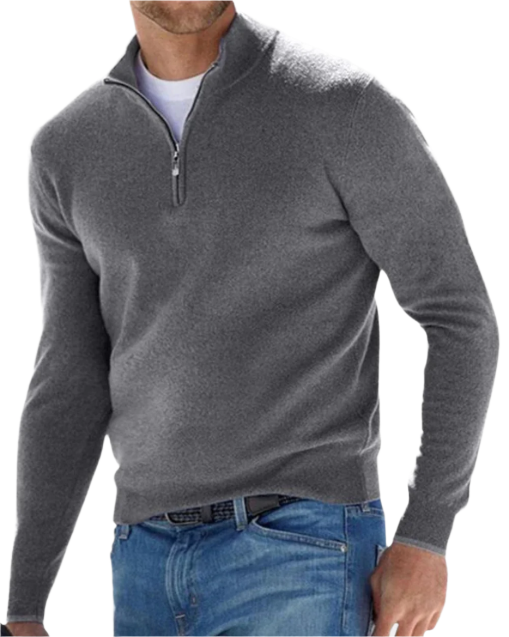Elegant Zip Jumper
