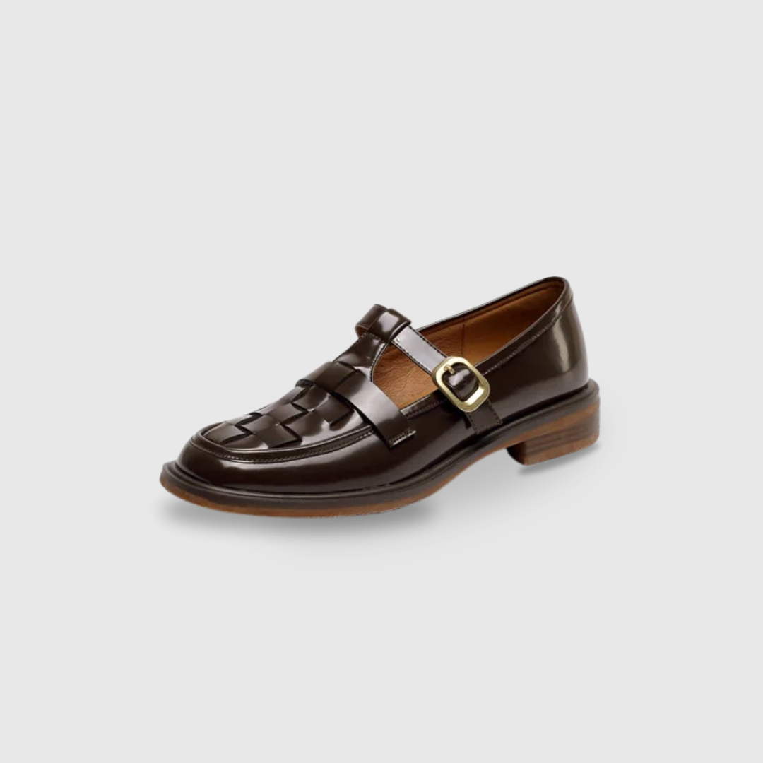 Woven Leather Flats