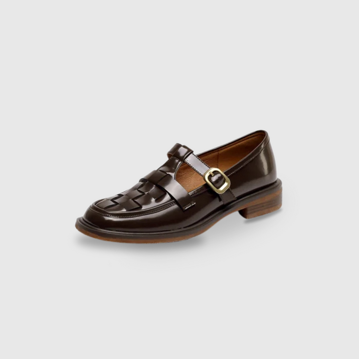 Woven Leather Flats