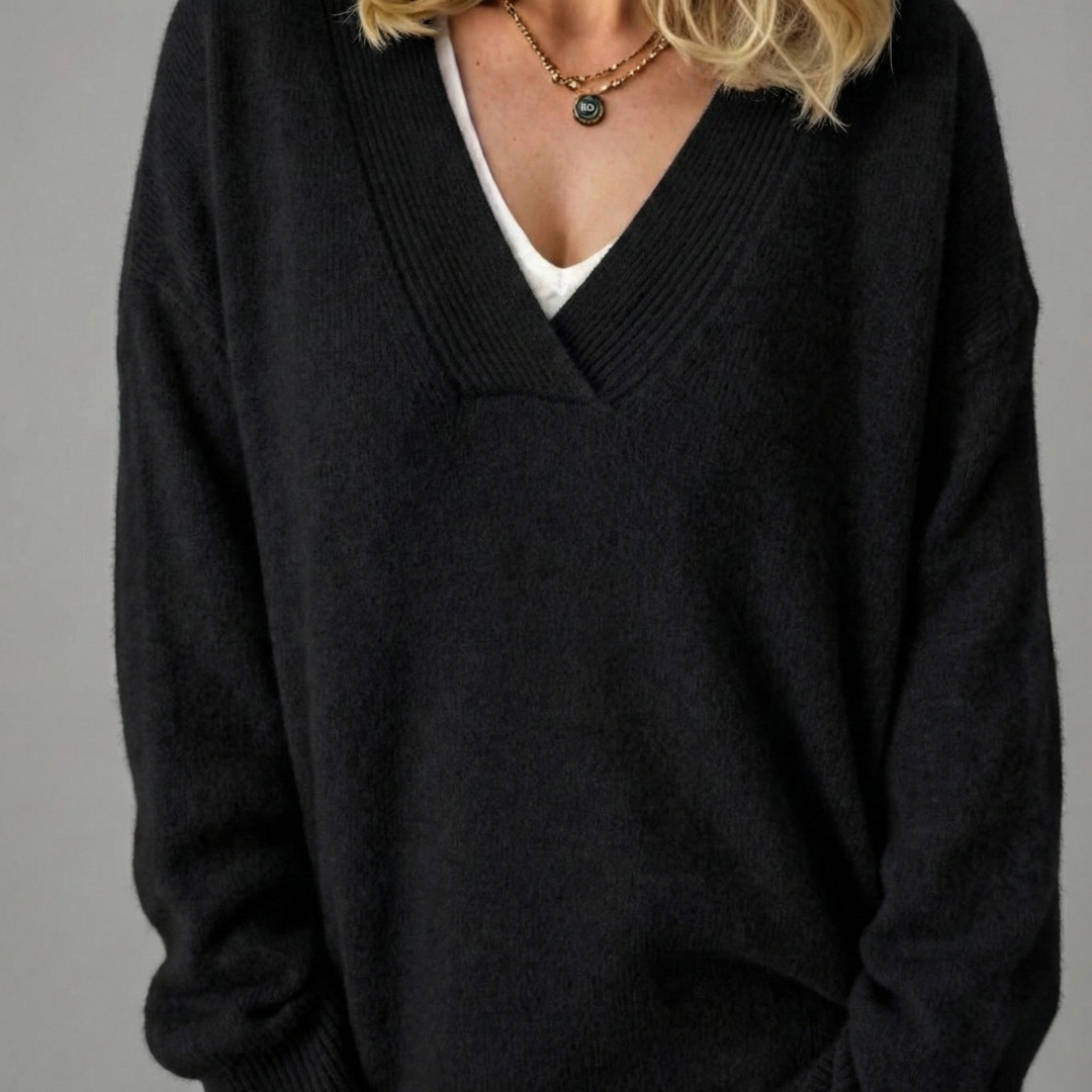 Anne | Pull en cachemire col V (kopie)
