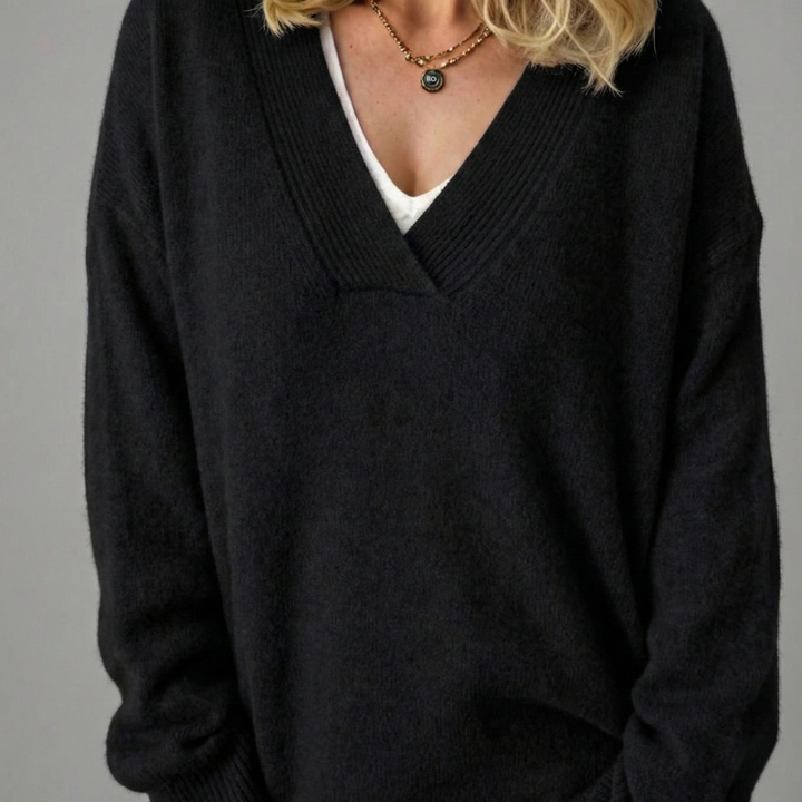 Anne | Pull en cachemire col V (kopie)