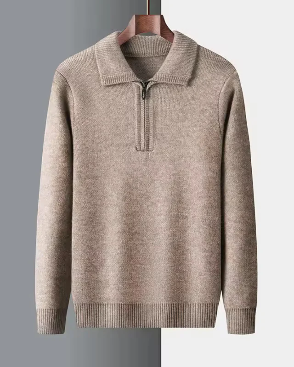 Gstaad Cashmere Quarter Zip Jumper