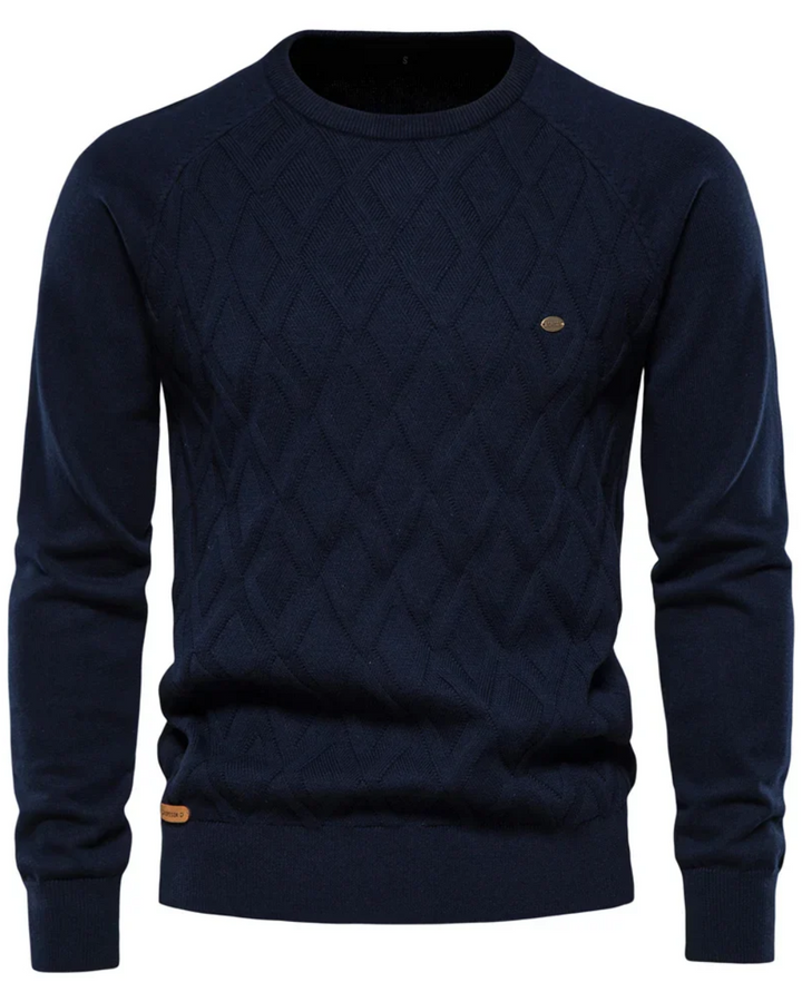Men's Jumper With Checkered Design V2