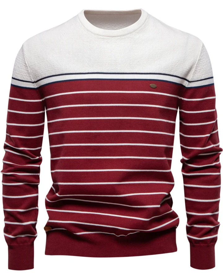 Men's Jumper With Stripe Design