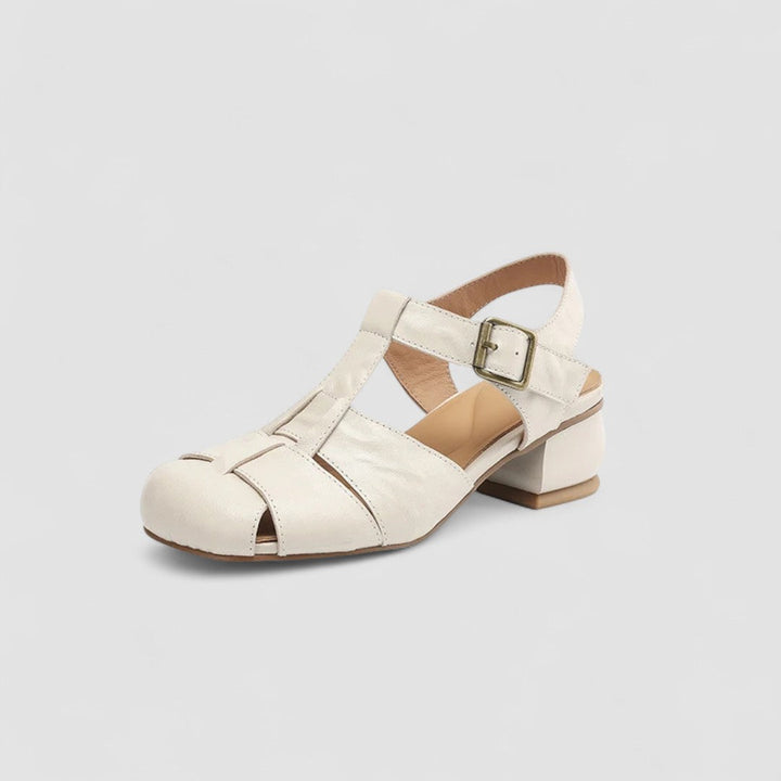 Premium Leather T-Strap Sandals