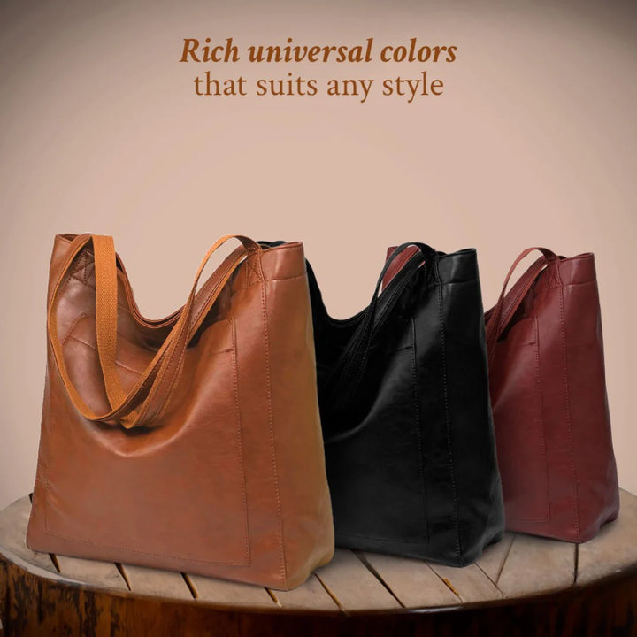 Classic Leather Tote Bag