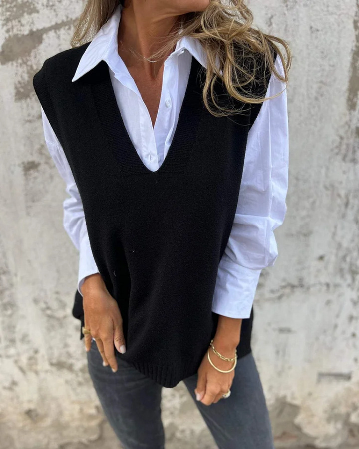 Cashmere V-Neck Vest