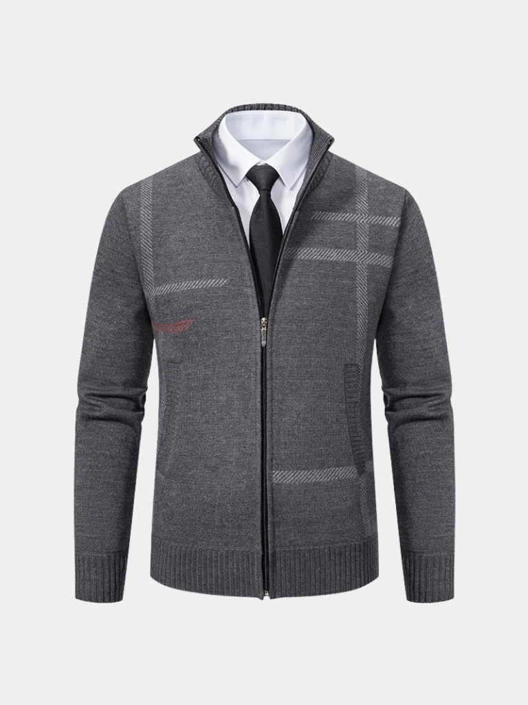 Patterned Knit Jacket