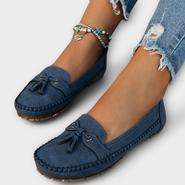 Leather Round-Toe Loafers