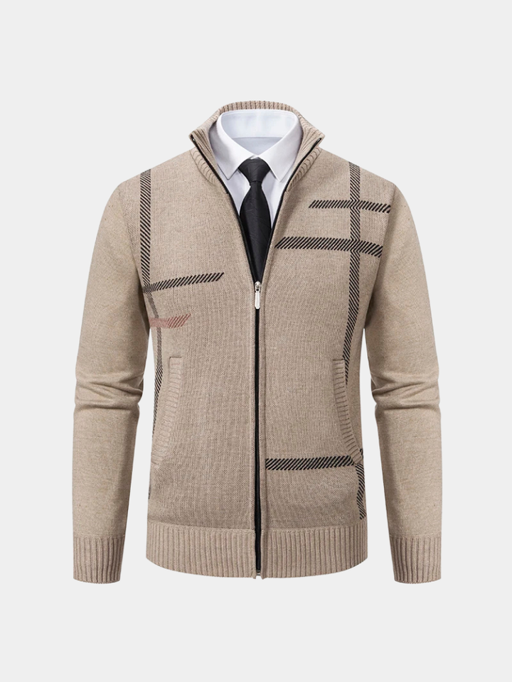 Patterned Knit Jacket
