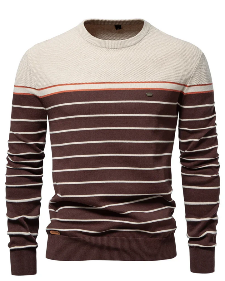 Men's Jumper With Stripe Design